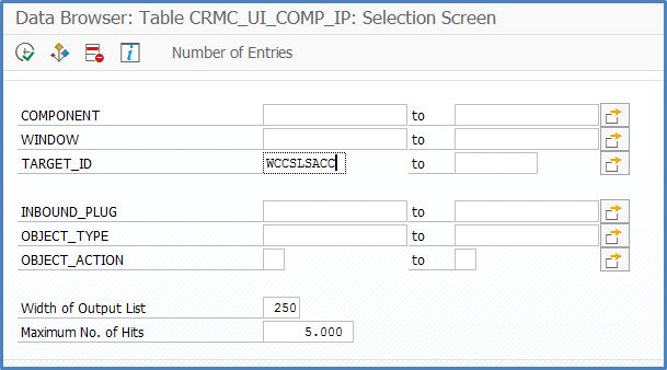 Tabellenselektion CRMC_UI_COMP_IP