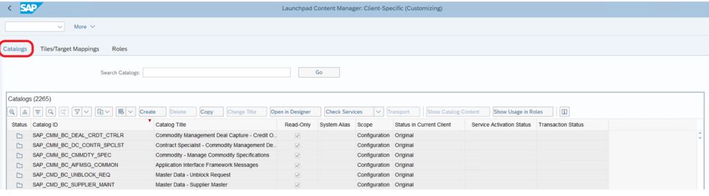 Fiori Launchpad Content Manager