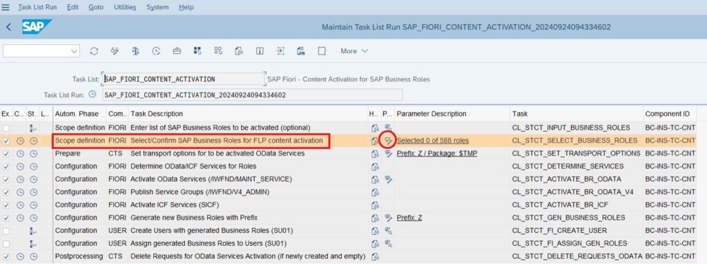 Fiori Content Activation